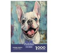 Bulldog Francese Puzzle Imposible,desafío para Adultos Animales Juego EduGatoivo 1000 Piezas Obra De artee De Juego De para Adultos Y Niños A Parteir De 12 Años 38x26cm/1000pcs