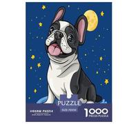 Bulldog Francese Puzzle Imposible,desafío para Adultos Animales Juego EduGatoivo 1000 Piezas Obra De artee De Juego De para Adultos, Regalos A Parteir De 14 Años 70x50cm/1000pcs