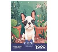 Bulldog Francese Puzzle Imposible,desafío para Adultos Entretenimiento Creativo 1000 Piezas Obra De Arte De Juego De para Adultos, Regalos A Partir De 14 Años 70x50cm/1000pcs