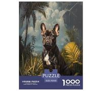 Bulldog Francese Puzzle Imposible,desafío para Adultos Juego Educativo 1000 Piezas Obra De Arte De Juego De para Adultos, Regalos A Partir De 14 Años 70x50cm/1000pcs