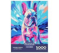 Bulldog Francese Rompecabezas Imposible,desafío for Adults Juego EduGatoivo 1000 Piezas Obra De Arte De Juego De para Adultos Y Niños A Partir De 12 Años 38x26cm/1000pcs