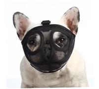 Bulldog French Buzzle Mal a la Mesh de hocico Corto de Perros Corto de Perros Ajustable Masilla de Perro Suave para Evitar Comer masticación para un pequeño Bulldog francés