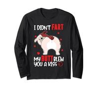 Bulldog I Didn’t Fart My Butt Blew You A Kiss Funny Dog Manga Larga