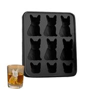 Bulldog Ice Mold - 3D Mold With Uniquely Shaped - Dog Flexible Ice Maker | French Bulldog Silicone Molds For Whiskey, Juice, Coffee, Cocktail, Memorable Moments With Friends And Family