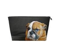 Bulldog Inglés arrodillado, Bolsa de artículos de tocador Bolsa de Maquillaje Bolsa de cosméticos Bolsa de artículos de tocador de Viaje portátil