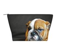 Bulldog Inglés arrodillado, Bolsa de artículos de tocador Bolsa de Maquillaje Bolsa de cosméticos Bolsa de artículos de tocador de Viaje portátil