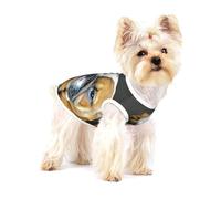Bulldog inglés arrodillado,Camiseta de algodón sin Mangas para Mascotas, Chaleco Transpirable, Suave y elástico para Cachorros,L