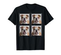 Bulldog Inglés Cara de Cachorro Retrato de Mascotas Bulldogs Camiseta
