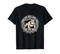 Bulldog Inglés Dad The Big Boss Dog Lover Pet Parent Camiseta