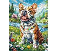 Bulldog inglés de montaña Puzzle 500 Piezas Papel Adultos Animal Salvaje Desconectar Estrés Alivio Ansiedad Garantía Reposición Piezas 500 PCS
