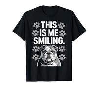 Bulldog Inglés Divertido Este Soy Yo Sonriendo Camiseta