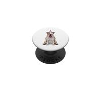 Bulldog Inglés Let's Pawty Fiesta de cumpleaños Amante de los Perros PopSockets PopGrip Adhesivo