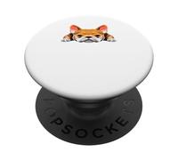 Bulldog Inglés Mamá Lindo Perro matón mamá Divertido Mujer PopSockets PopGrip Adhesivo