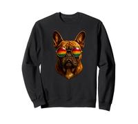 Bulldog inglés Realista con Actitud Divertido Arte Amante de los Perros Sudadera