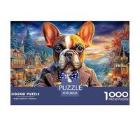 Bulldog Juego De Puzzle Familiar Una Obra De Arte para Montar En Familia Fascina A Hombres Y Mujeres por Igual (A Partir De 14 Años) 38x26cm/1000pcs