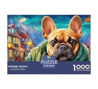 Bulldog Juego Familiar De Puzzle con La Nitidez De La Alta Definición - El Regalo Navideño Que Unirá A Mujeres, Hombres, Adultos Y Niños (A Partir De 14 Años) 38x26cm/1000pcs