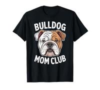 Bulldog Mom Club, Lindo Cachorro Divertido para Padres de Perros Camiseta