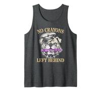 Bulldog NO Crayons Izquierdo Tras Troop Crew Military Grunt Camiseta sin Mangas