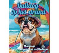 Bulldog op het strand