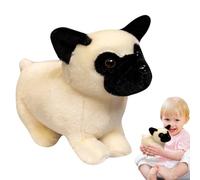 Bulldog Plush - Cute 7.1 Inch Stuffed Toy Model Figure | Soft Collectible Doll For Girls, Boys, Children, Adults | Decorative Bedroom, Sofa, Bed, Car, Home, Valentine, Birthday Gift, Kids Playroom