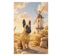 Bulldog Puzzle 1000 Piezas Regalo Familiar Rompecabezas 3D Obra De Arte para Hombres Y Mujeres DIY Creativo Aliviar Estrés 1000 PCS