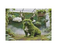 Bulldog Puzzle 300 Piezas Desafío Intelectual 3D Rompecabezas para Hombres Y Mujeres Obra De Arte Colorido Decoración Hogar 300 PCS