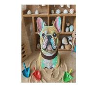 Bulldog Puzzle 300 Piezas Maquetas Construir 3D Detalladas Rompecabezas Educativo para Familia Aliviar Estrés Estera Portátil Moderno 300 PCS
