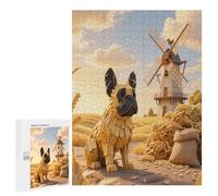 Bulldog Puzzle 500 Piezas Construir 3D Maquetas Rompecabezas Educativo para Niños A 12 Años Adultos DIY Creativo Aliviar Estrés Decoración 500 PCS