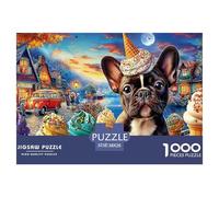 Bulldog Puzzle para Adultos Rompecabezas Imposible, Multicolor Y Único - El Regalo Original para Una Navidad Inolvidable, Recomendado Desde 14 Años 38x26cm/1000pcs