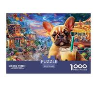 Bulldog Puzzle para Adultos Un Imposible Rompecabezas De Alta Definición - El Regalo Original Y Sorprendente para Esta Navidad, Recomendado Desde 14 Años 70x50cm/1000pcs