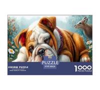 Bulldog Puzzles Imposible,desafío for Adults Jardín de Cuento de Hadas 1000 Piezas Obra De Arte De Juego De para Adultos Y Niños 38x26cm/1000pcs