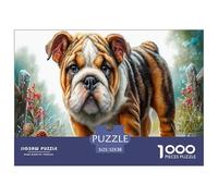 Bulldog Puzzles Imposible,desafío para Adultos Jardín de Cuento de Hadas 1000 Piezas Obra De Arte De Juego De para Adultos Y Niños A Partir De 12 Años 52x38cm/1000pcs