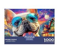 Bulldog Rompecabezas para Adultos Un Desafío Imposible De Vibrantes Colores - Regalo Navideño Adultos Y para Niños A Partir De 14 Años 38x26cm/1000pcs