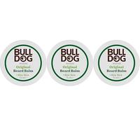 BULLDOG SKINCARE - Bálsamo original para barba, para condición y fijación ligera, para todos los tipos de barba, 75 g x paquete de 3