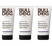 Bulldog Skincare - Gel limpiador de recuperación final del día para hombres, 125 ml, paquete de 3