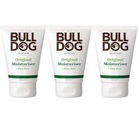 Bulldog Skincare Original - Hidratante para hombre, hidratación no grasosa, hidratación diaria de rápida absorción para hombres, 100 ml, paquete de 3