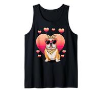 Bulldog Valentines Day Bulldogs Camiseta sin Mangas