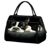 Bulldogs franceses Bolsa de viaje para mujeres y hombres, 24L, bulldogs perro, bolsa de fin de semana, bolsa deportiva para gimnasio, viajes, fin de semana, color, 24 L, Organizador de bolsas