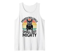 Bulldogs franceses de raza de perro pequeño pero poderoso rescate patas de mascotas Camiseta sin Mangas
