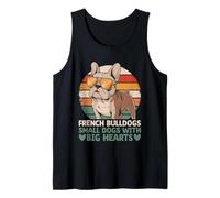 Bulldogs franceses Perros pequeños con corazones grandes raza de perro mascota Camiseta sin Mangas