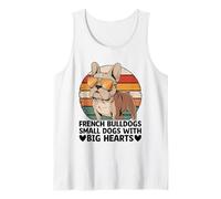 Bulldogs franceses Perros pequeños con corazones grandes raza de perro mascota Camiseta sin Mangas