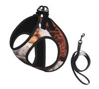 Bulldogs ingleses bozal Mascotas Perros durmiendo,Arnés para Mascotas, arnés Reflectante Ajustable para Perros,S