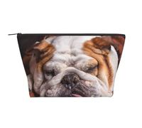 Bulldogs Ingleses Bozal Mascotas Perros Durmiendo, Bolsa de artículos de tocador Bolsa de Maquillaje Bolsa de cosméticos Bolsa de artículos de tocador de Viaje portátil