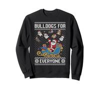 Bulldogs para Todos, suéter Feo de Navidad Bulldog Sudadera