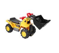 Bulldozer Empuje Amarillo-Negro - Juguete para Niños 18-36 Meses con Ruedas Res