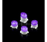 Bullet Buttons ABXY - Kit de palanca de mando para Xbox One S Slim Elite Control, repuesto (morado transparente)