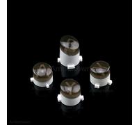 Bullet Buttons ABXY - Palanca de mando para Xbox One S Slim Elite Control de repuesto (gris transparente)