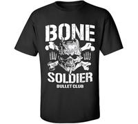 Bullet Club Bone Soldier T-Shirt Villain Japan Marty Scurll tee Black 3XL