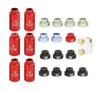 Bullet Comparator Kit, Precision Headspace Gauge, Compact Design Includes 14 Inserts and 6 Bushings, Sturdy Cartridge Measuring Tool for Reloading Supplies, Equipment, Firearm Accuracy