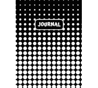 Bullet Dotted Journal: A 200-Page Dot Grid Notebook with Quotes & Prompts for Reflection, Healing, and Goal-Setting 8.5” x 11” | Glossy Hardcover | Black Dots Design
